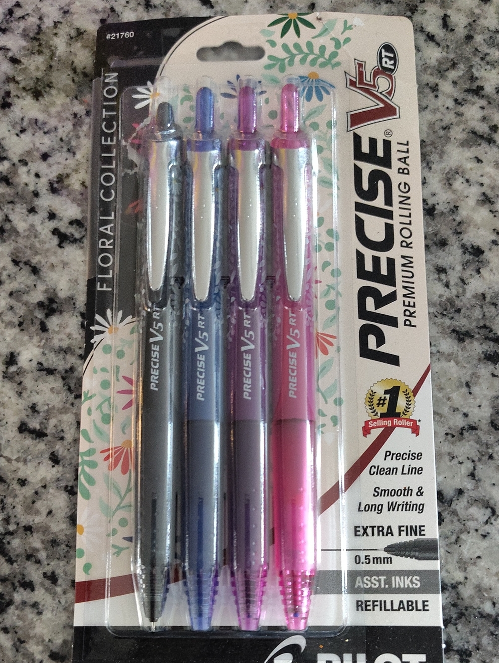 Target Precise V5 RT Pen Set - Black, Blue, Purple, Pink